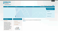 Desktop Screenshot of endocrinesciences.com