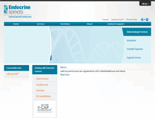 Tablet Screenshot of endocrinesciences.com